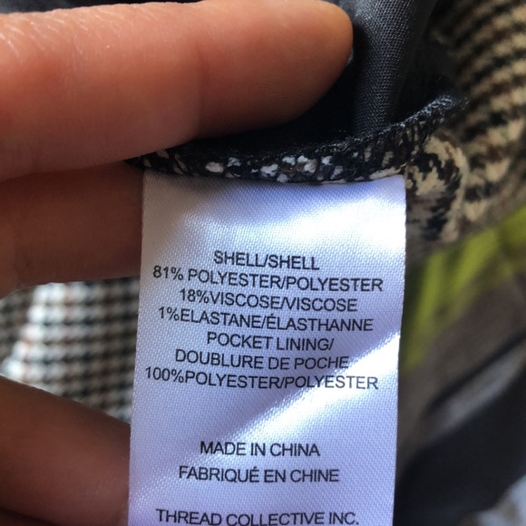 Mexx houndstooth wide leg trouser pants high rise - Picture 11 of 11